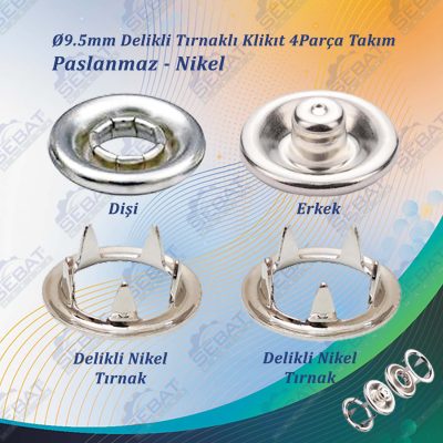 PASLANMAZ KLİKIT GÜMÜŞ RENK