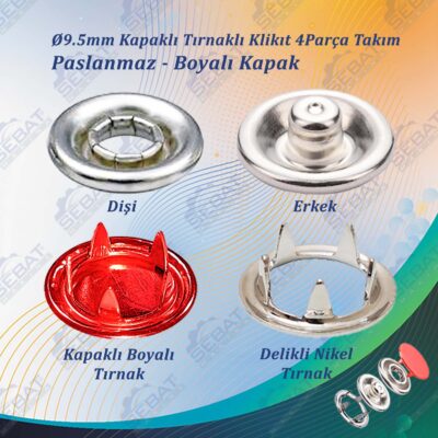 PASLANMAZ KAPAKLI BOYALI KLİKIT